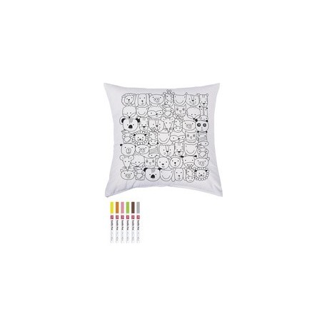 Knorr prandell set de dessin sur housse de coussin "animals"