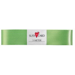 Susy card ruban cadeau "double satin", 25 mm x 3 m, rose
