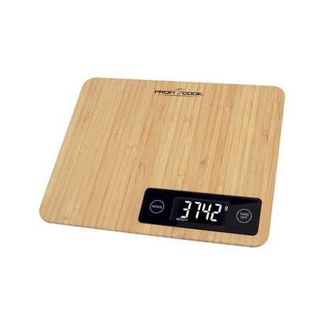 Profi cook balance de cuisine en bambou pc-kw 1271