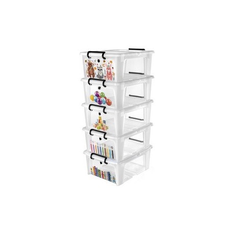 Cep boîte de rangement kids, 20 litres, set de 5