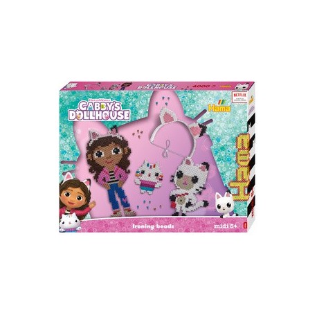 Hama perles à repasser "gabbys dollhouse", coffret cadeau