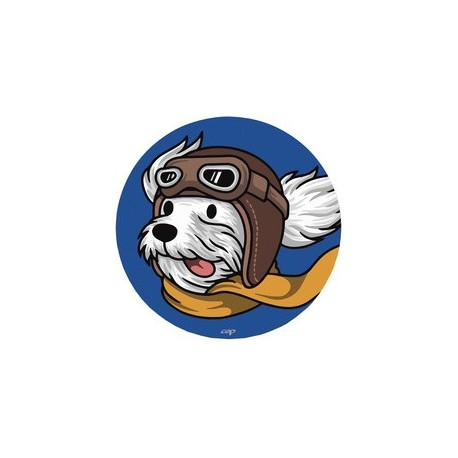 Cep tapis de souris kids "chien aviateur", rond