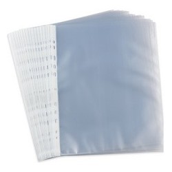 Oxford pochettes perforées, a4, pp, transparent grainé