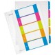 Leitz intercalaires en plastique wow, chiffres, a4, 1-10, en