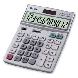 Casio calculatrice de bureau df-120 eco,alimentation solaire