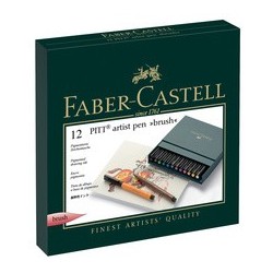 Faber-castell tuschestift pitt artist pen, 24er atelierbox