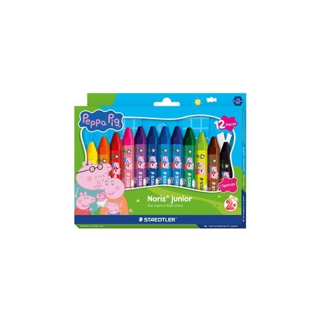 Staedlter wachsmalkreide noris junior peppa, 12er kartonetui