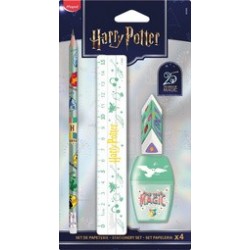 Maped kit d'écriture 25 ans harry potter, 4 pièces, blister