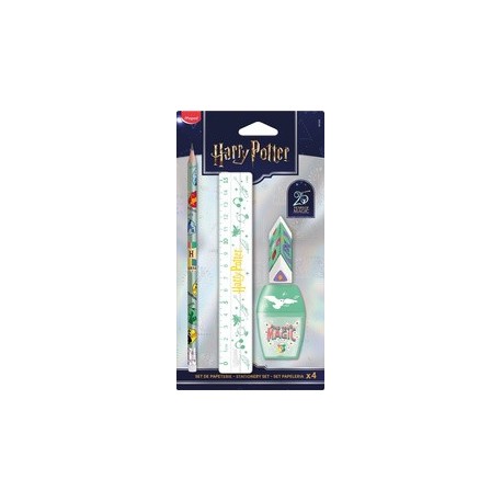 Maped kit d'écriture 25 ans harry potter, 4 pièces, blister