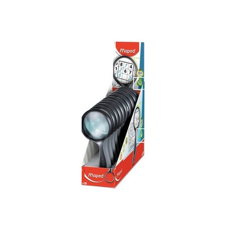 Maped loupe avec poignée, rond, diamètre: 75 mm, (LOT DE 10)