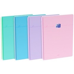 Oxford cahier reliure souple smart, a4, quadrillé, noir