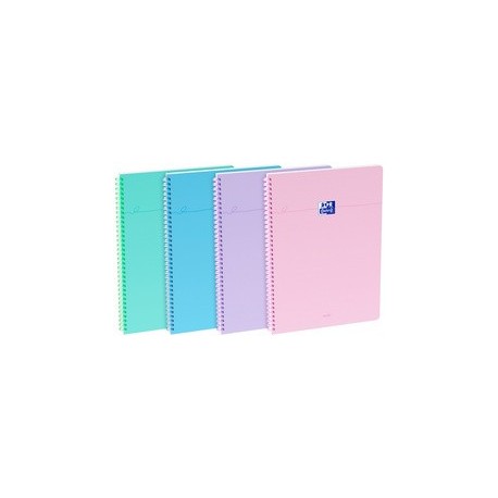 Oxford cahier reliure souple smart, a4, seyès, noir