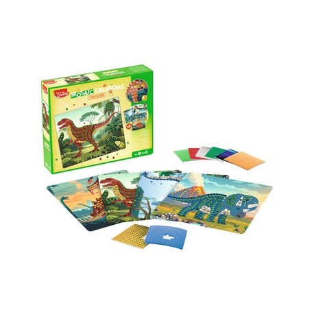 Maped creativ kit de mosaïque dinosaures, 12 pièces