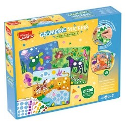 Maped creativ kit gommettes géométriques animaux du monde
