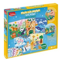 Maped creativ kit gommettes animaux du monde, maxi