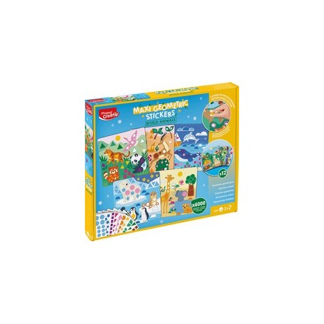Maped creativ kit gommettes animaux du monde, maxi