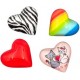 Wedo aimant en forme de coeur, en verre, tableau de 25 (LOT DE 25)