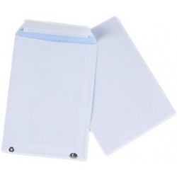 Gpv pochettes d'expédition, 1/2 bc4, 125 x 324 mm, blanc