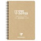 Clairefontaine cahier à spirale uni notes, a5, quadrillé
