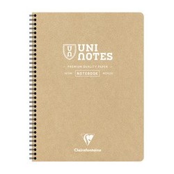 Clairefontaine cahier à spirale uni notes, a4+, quadrillé