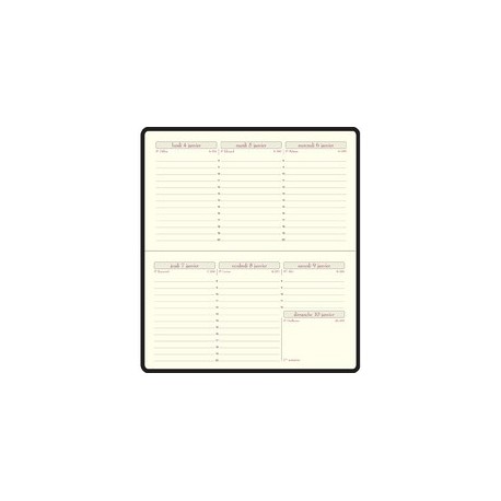 Exacompta agenda de poche temporel 16, 2027, barbara (LOT DE 5)