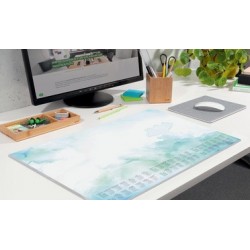 Sigel sous-mains bloc papier "watercolor sea", 595 x 410 mm