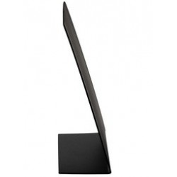 Europel ardoise de table, a6 paysage, set de 10, noir