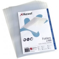 Rexel pochettes transparentes economic, a4, pp, grainée,