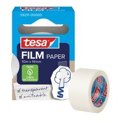 Tesa film paper, transparent, 19 mm x 10 m