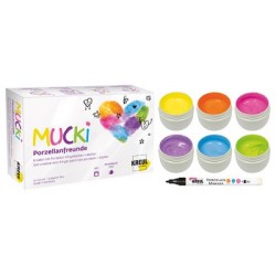 Kreul gouache aux doigts pour porcelaine "mucki", kit