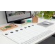 Sigel sous-main bloc papier / calendrier mural, noir-blanc