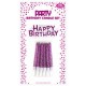 Clairefontaine bougie d'anniversaire happy birthday, rose