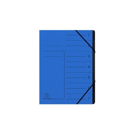 Exacompta trieur, a4, carton, 12 compartiments, vert