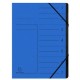 Exacompta trieur, a4, carton, 12 compartiments, rouge