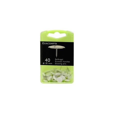 Exacompta punaise, diamètre: 10 mm, blanc