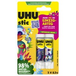Uhu bâton de colle stic unique, sans solvant, 2x 21 g