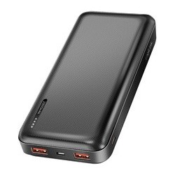 Logilink powerbank 20.000 mah, 2x usb-a, 1x usb-c, noir