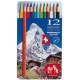 Caran d'ache crayons de couleur prismalo, étui métal de 18
