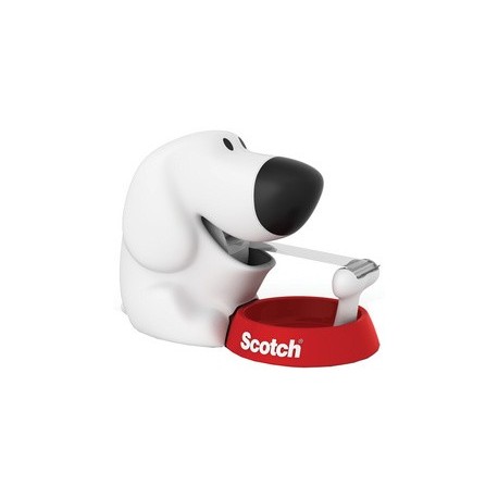3m scotch dévidoir "dog", sous forme de chien, équipé