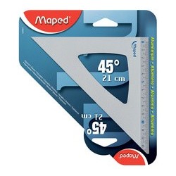 Maped équerre 45 degrés, en aluminium