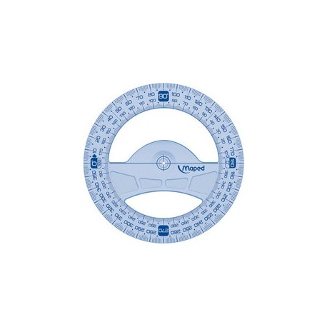 Maped rapporteur geometric 360 deg, 120 mm, en plastique