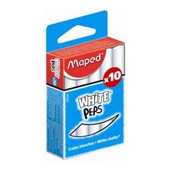 Maped craie pour tableau white'peps, rond, blanc,