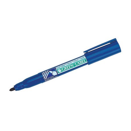Pentel marqueur permanent green-label nn50, bleu