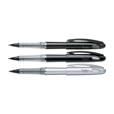 Pentel stylo plume tradio stylo trj50, noir