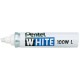 Pentel marqueur permanent blanc x100w, pointe biseauté,