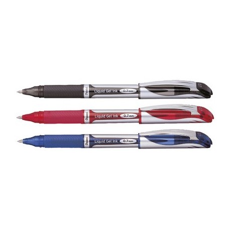 Pentel liquid stylo roller à encre gel energel bl60, bleu