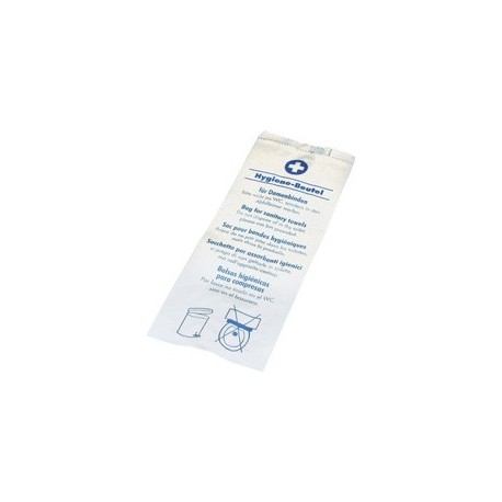 Papstar papier-hygienebeutel, bedruckt, weiß