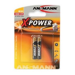 Ansmann alkaline batterie "x-power" aaaa, 2er blister