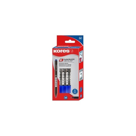 Kores marqueur permanent "k marker fine", m, rouge