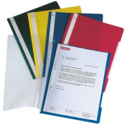 Leitz chemise à lamelle standard, format a4, pvc,rouge clair (LOT DE 25)